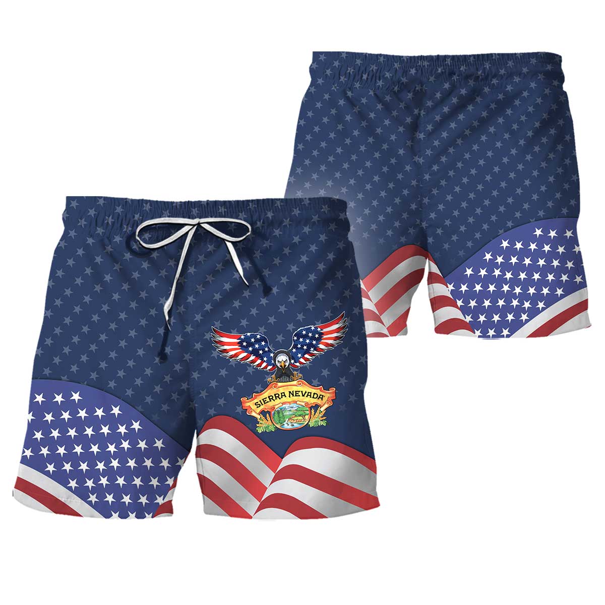 Sierra Nevada American Eagle Swim Trunks - Flexiquor.com