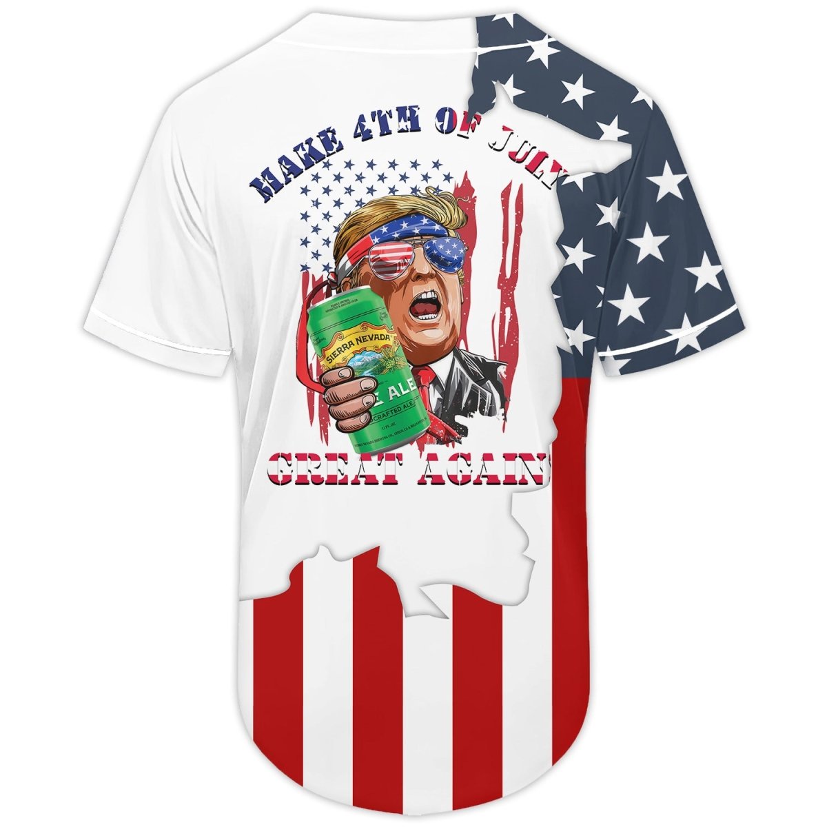 Sierra Nevada Donald Trump Independence Day Baseball Jersey - Flexiquor.com