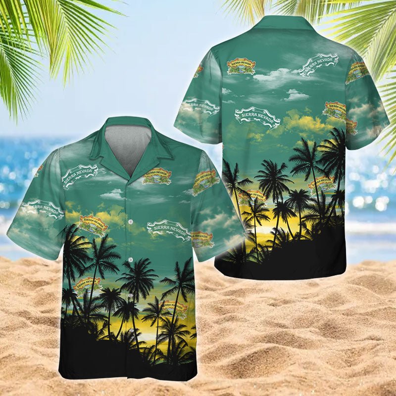 Sierra Nevada Sunset Men's Plus Size Hawaiian Shirt - Flexiquor.com