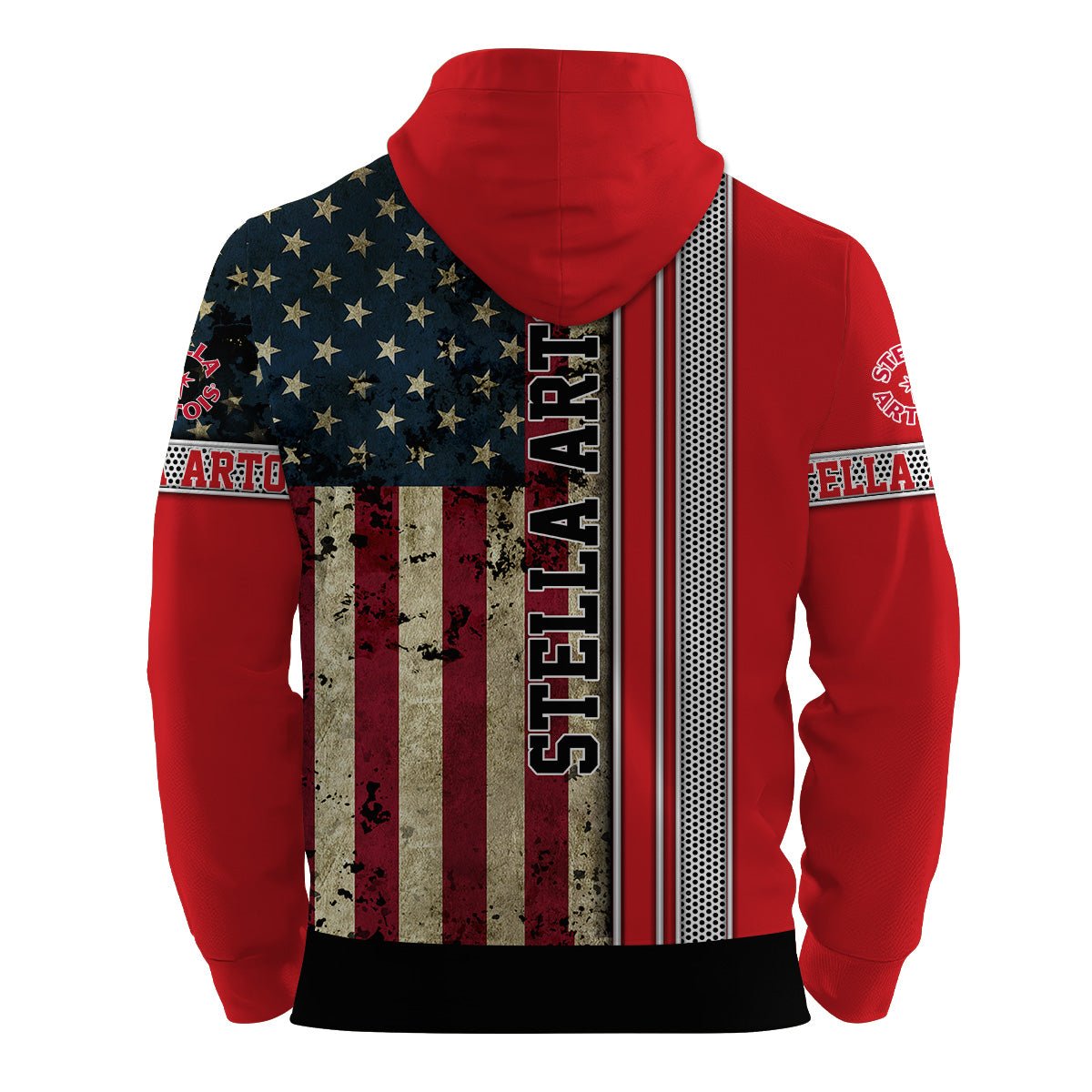 Stella Artois Stainless Steel American Flag Hoodie & Zip Hoodie - Flexiquor.com