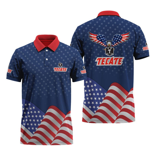 Tecate American Eagle Polo Shirt - Flexiquor.com