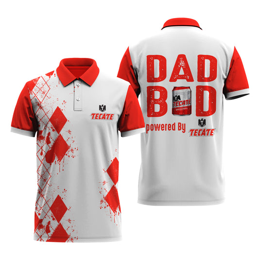 Tecate Diamond Dad Polo Shirt