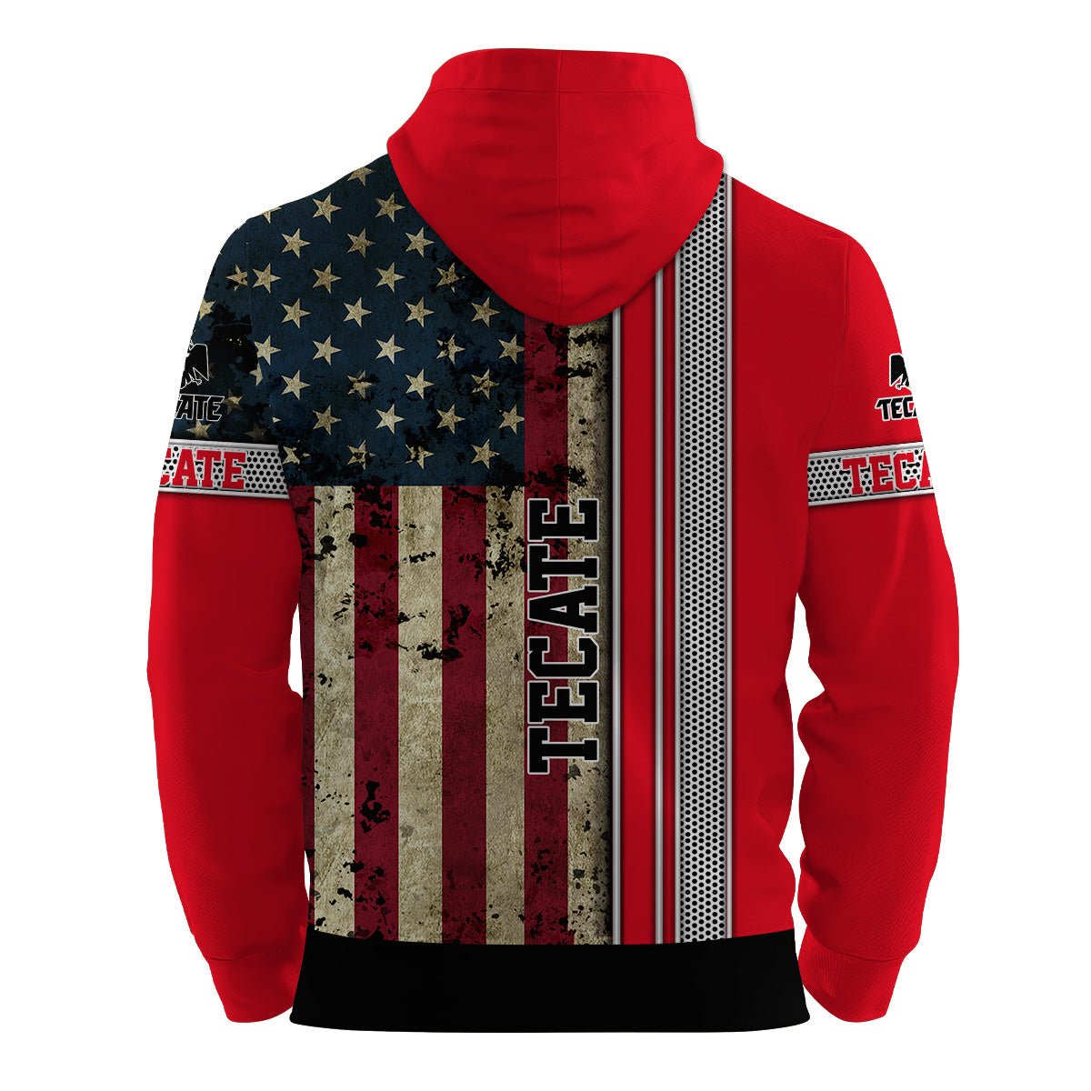 Tecate Stainless Steel American Flag Hoodie & Zip Hoodie - Flexiquor.com