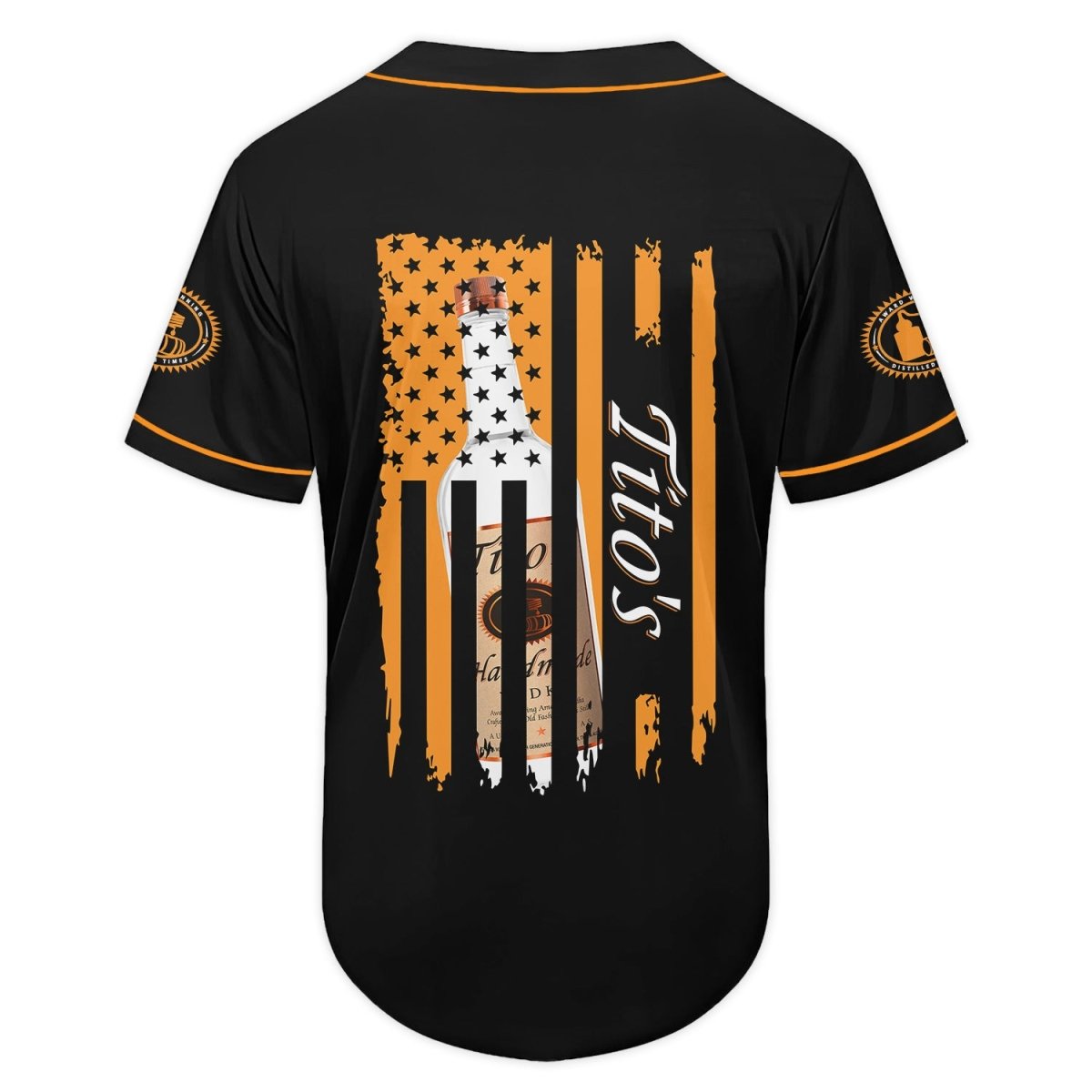 Tito's American Flag Baseball Jersey - Flexiquor.com