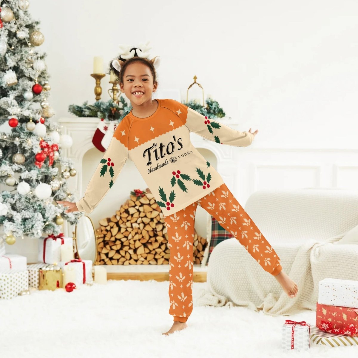 Tito's Christmas Cherry Family Pajamas Set - Flexiquor.com