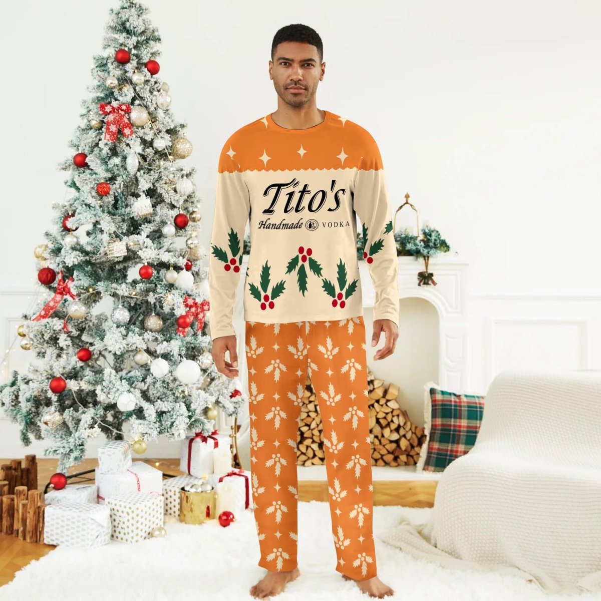 Tito's Christmas Cherry Family Pajamas Set - Flexiquor.com