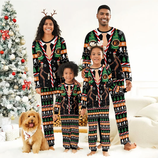 Tito's Christmas Bigfoot Family Pajamas Set - Flexiquor.com