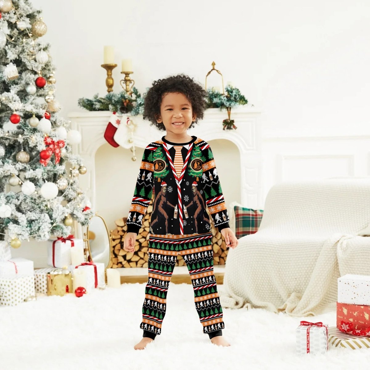 Tito's Christmas Bigfoot Family Pajamas Set - Flexiquor.com