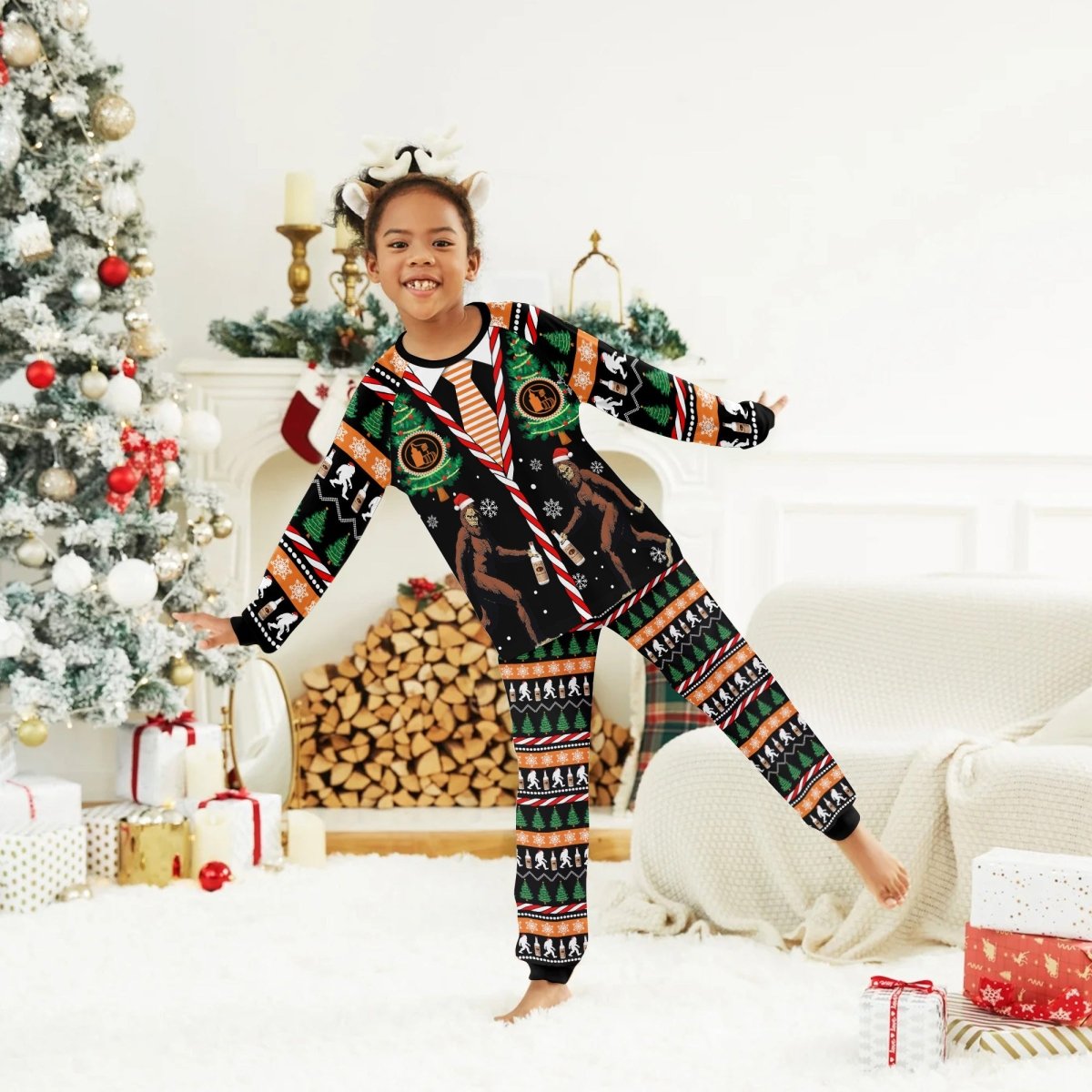 Tito's Christmas Bigfoot Family Pajamas Set - Flexiquor.com