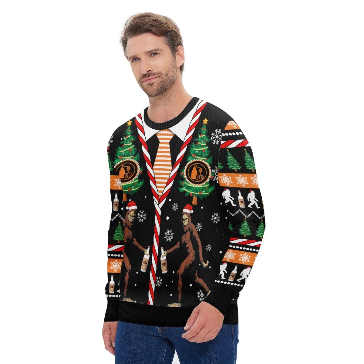 Tito's Christmas Bigfoot Ugly Sweater - Flexiquor.com