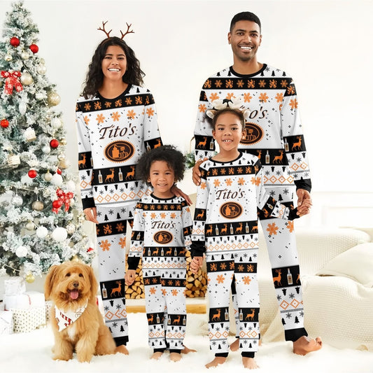 Tito's Christmas Holiday Family Pajamas Set - Flexiquor.com