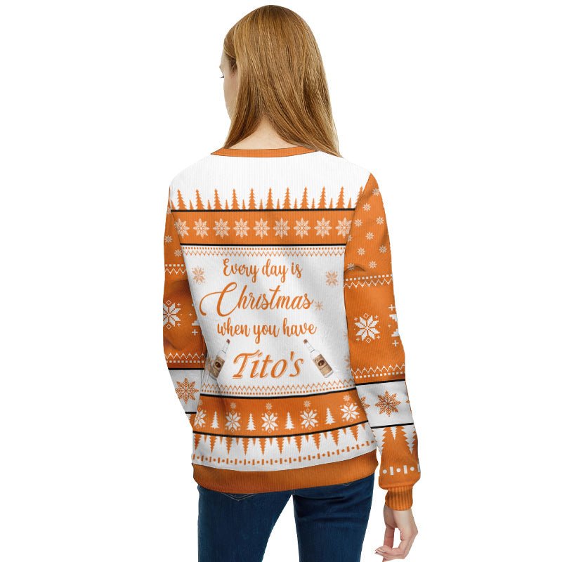 Tito's Christmas Tree Ugly Sweater - Flexiquor.com