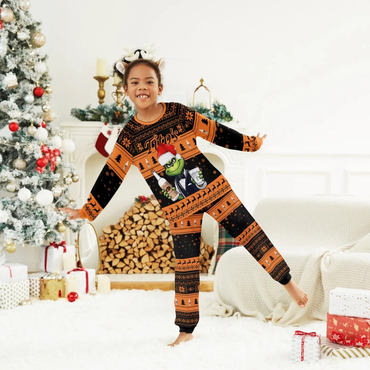 Tito's Grinch Christmas Family Pajamas Set - Flexiquor.com