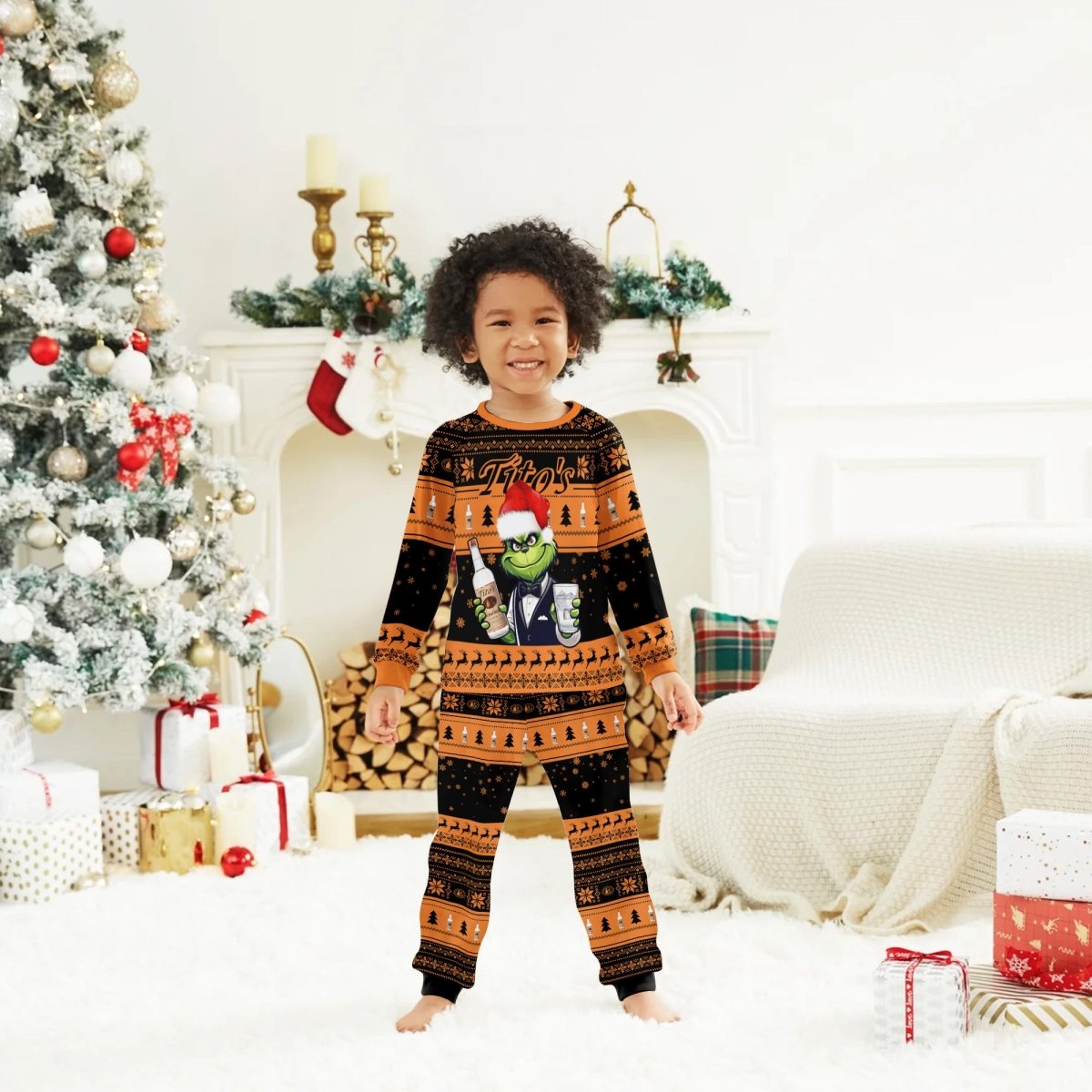 Tito's Grinch Christmas Family Pajamas Set - Flexiquor.com