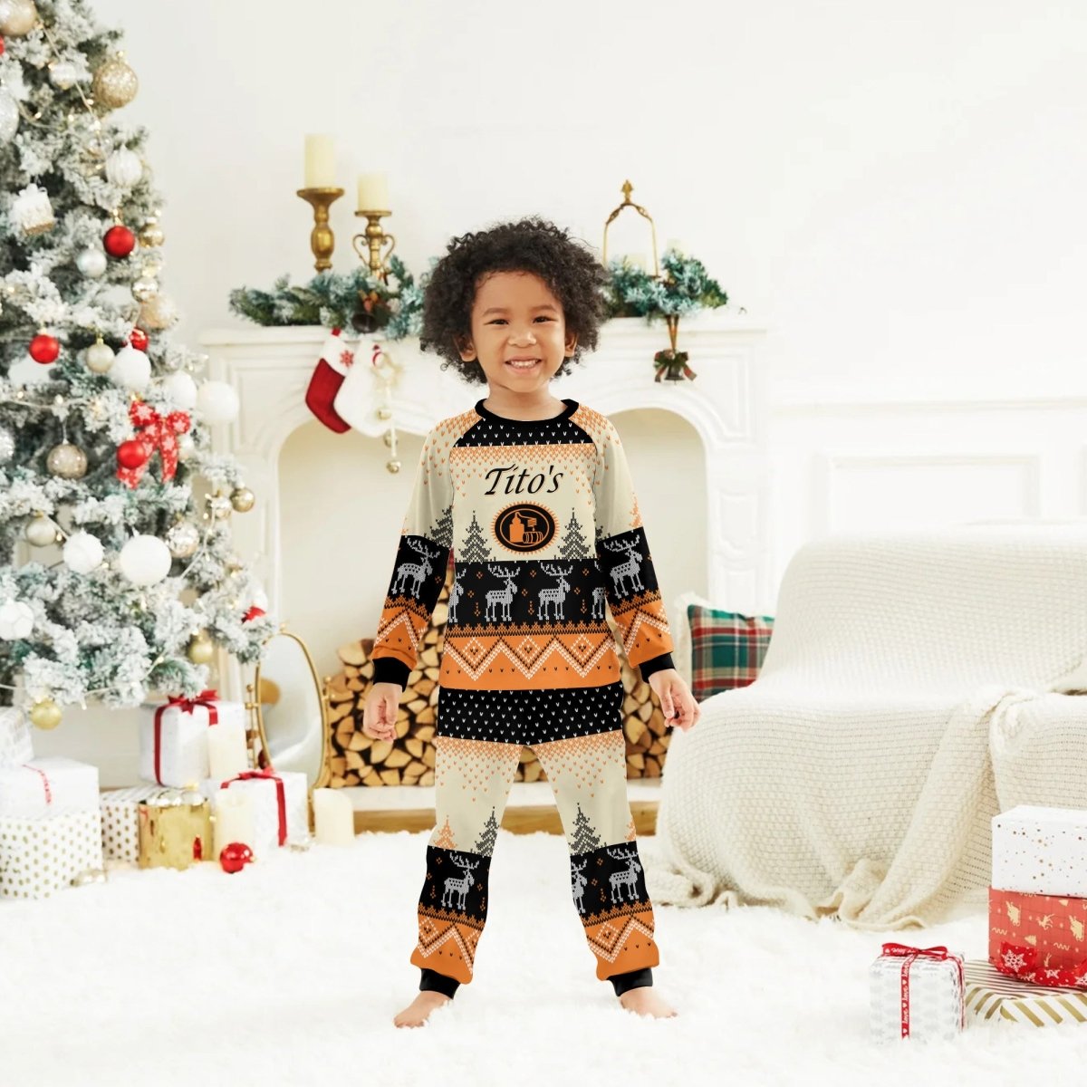 Tito's Winter Reindeer Family Pajamas Set - Flexiquor.com