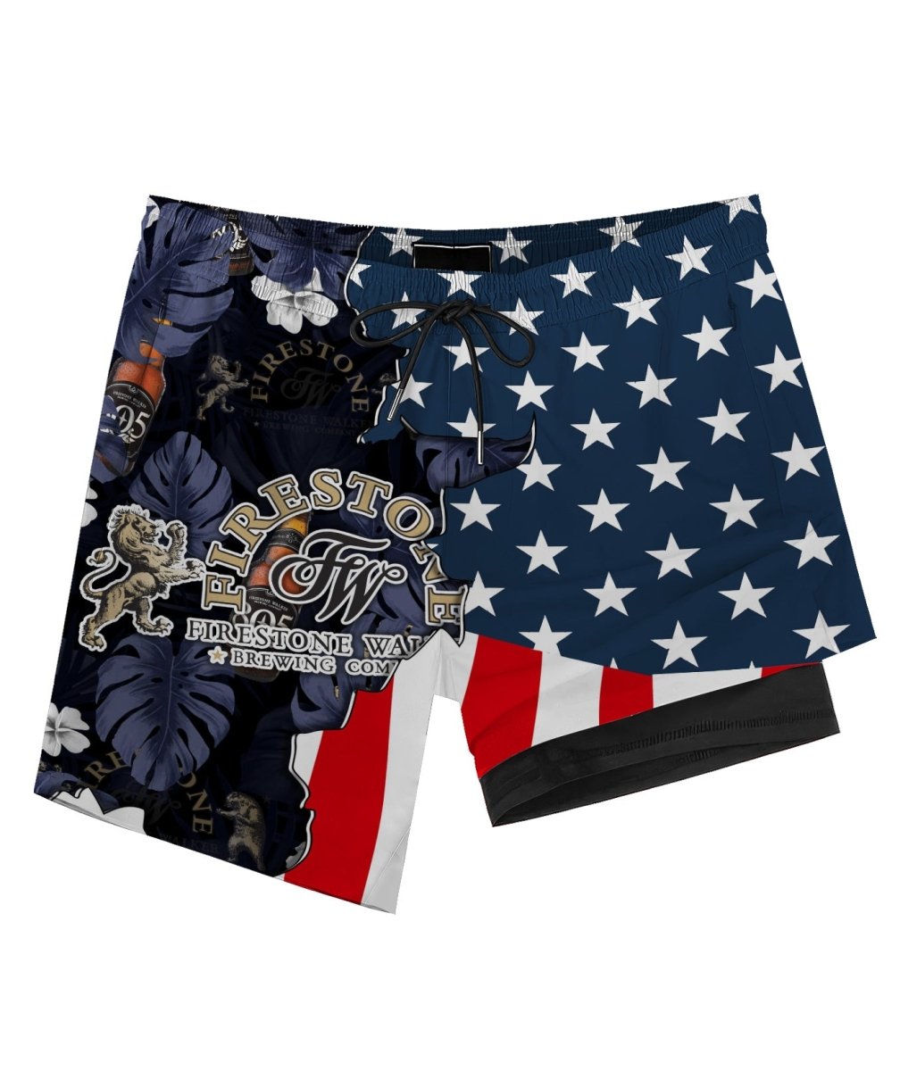 Tropical America Firestone Walker Compression Liner Swim Trunks - Flexiquor.com