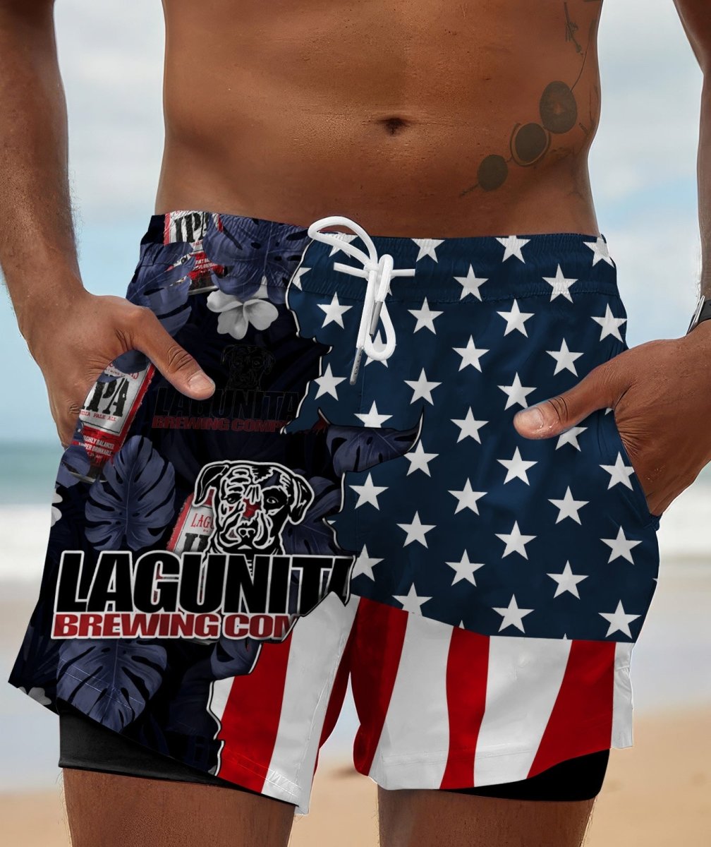 Tropical America Lagunitas Compression Liner Swim Trunks - Flexiquor.com