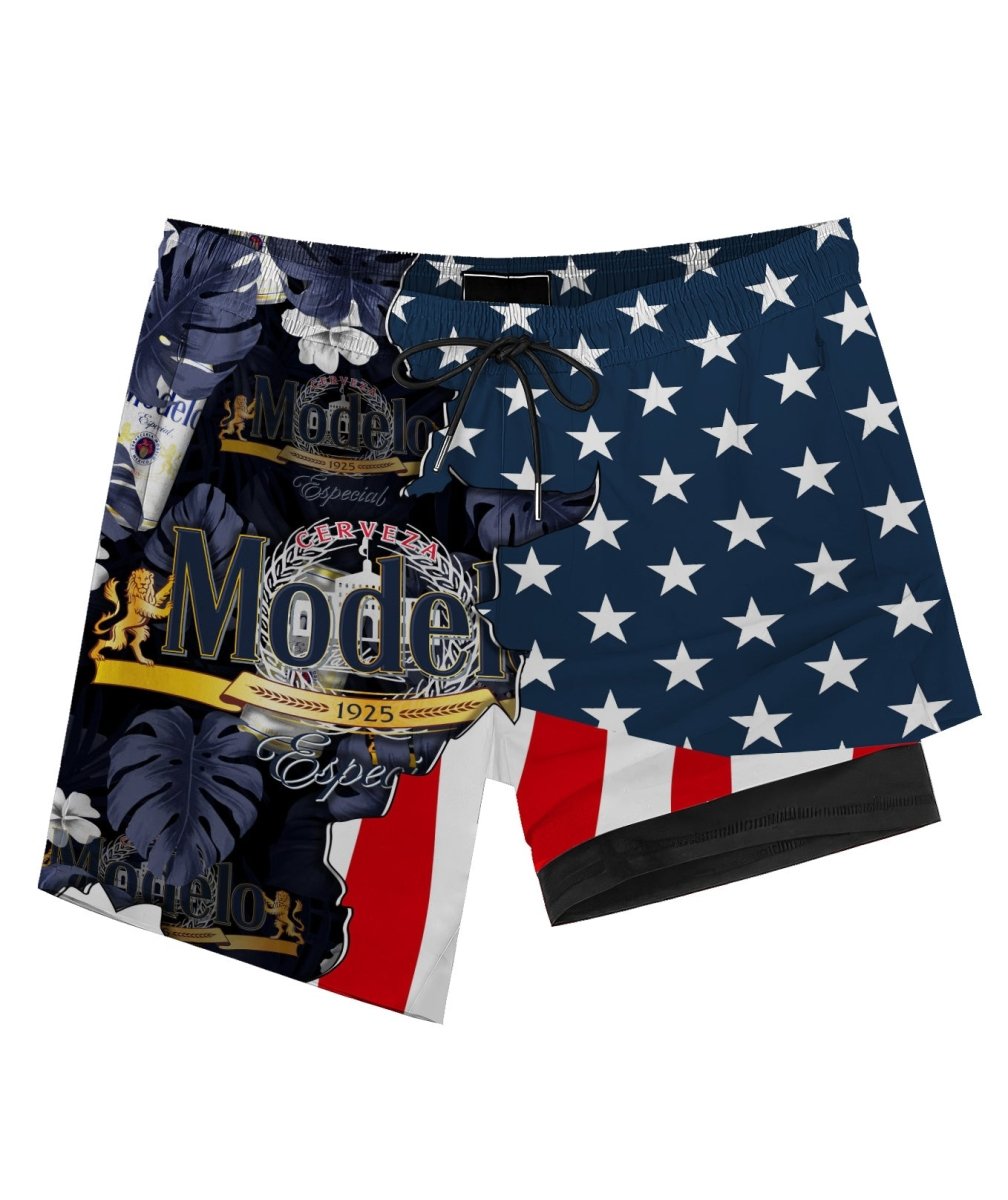 Tropical America Modelo Compression Liner Swim Trunks - Flexiquor.com