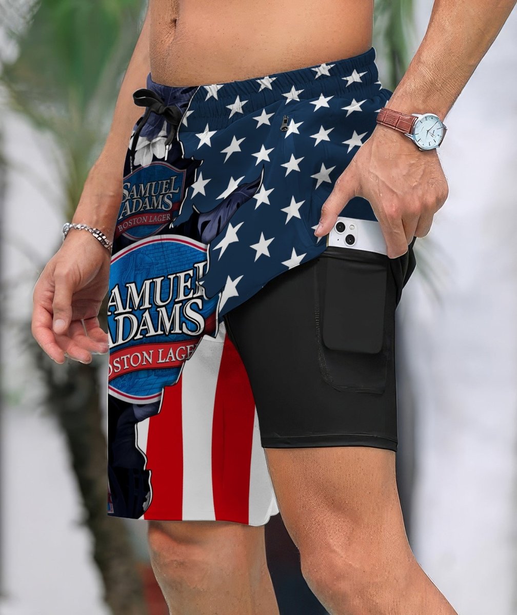 Tropical America Samuel Adam Compression Liner Swim Trunks - Flexiquor.com