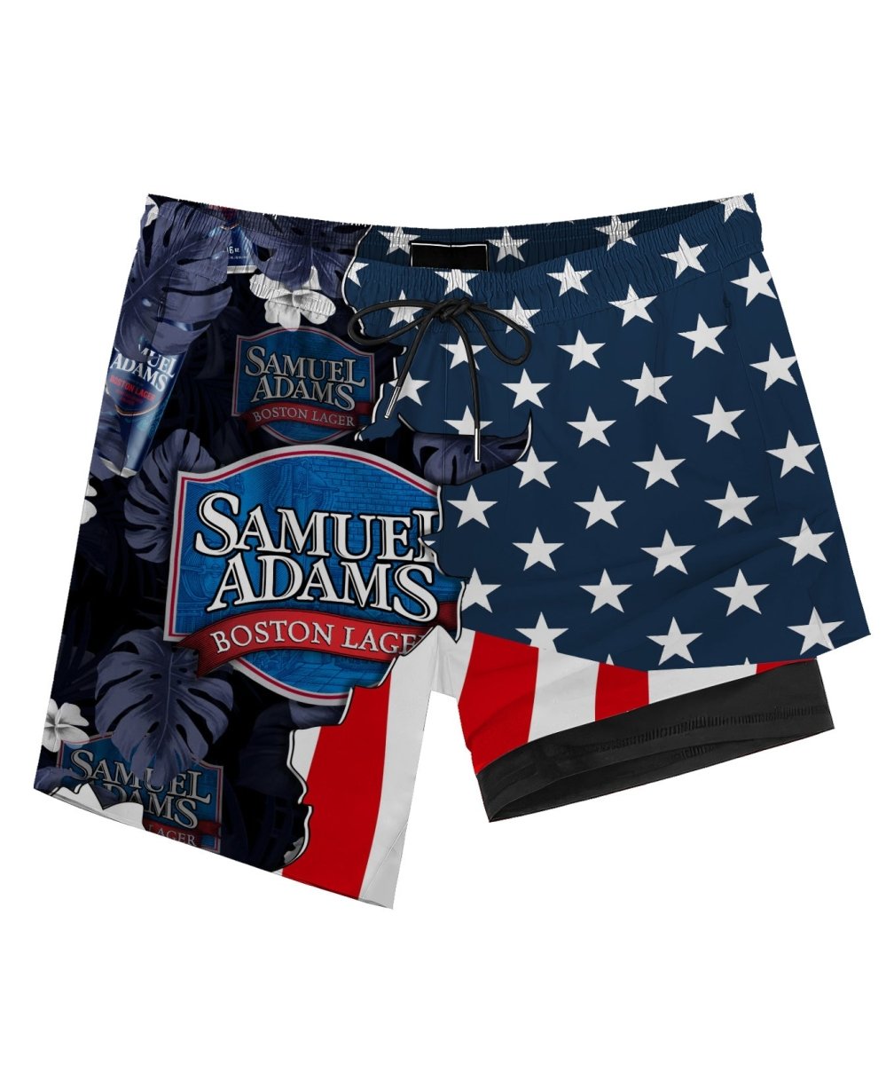 Tropical America Samuel Adam Compression Liner Swim Trunks - Flexiquor.com