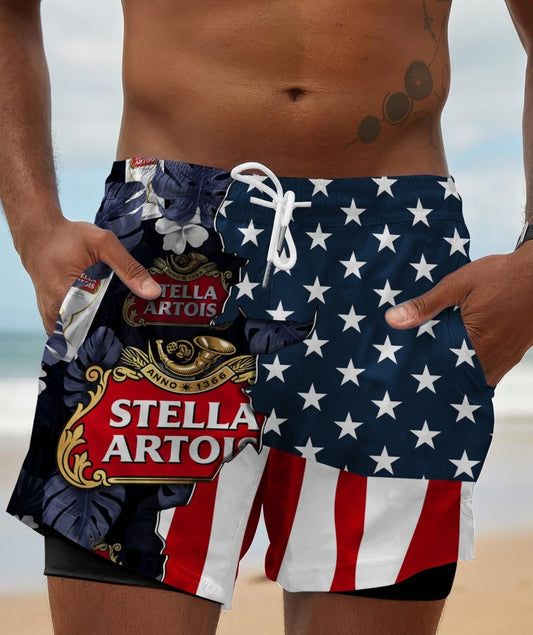 Tropical America Seirra Nevada Compression Liner Swim Trunks - Flexiquor.com