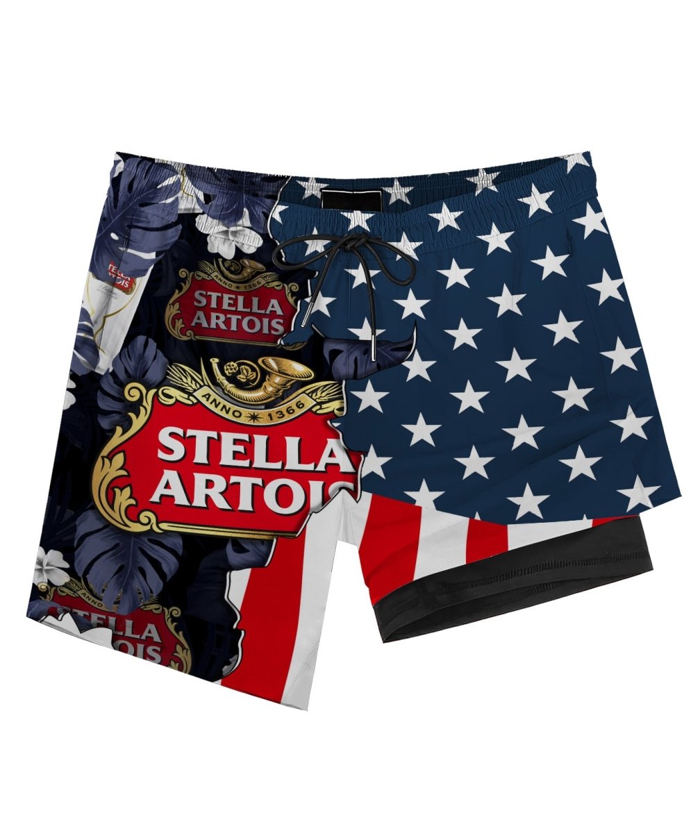 Tropical America Seirra Nevada Compression Liner Swim Trunks - Flexiquor.com