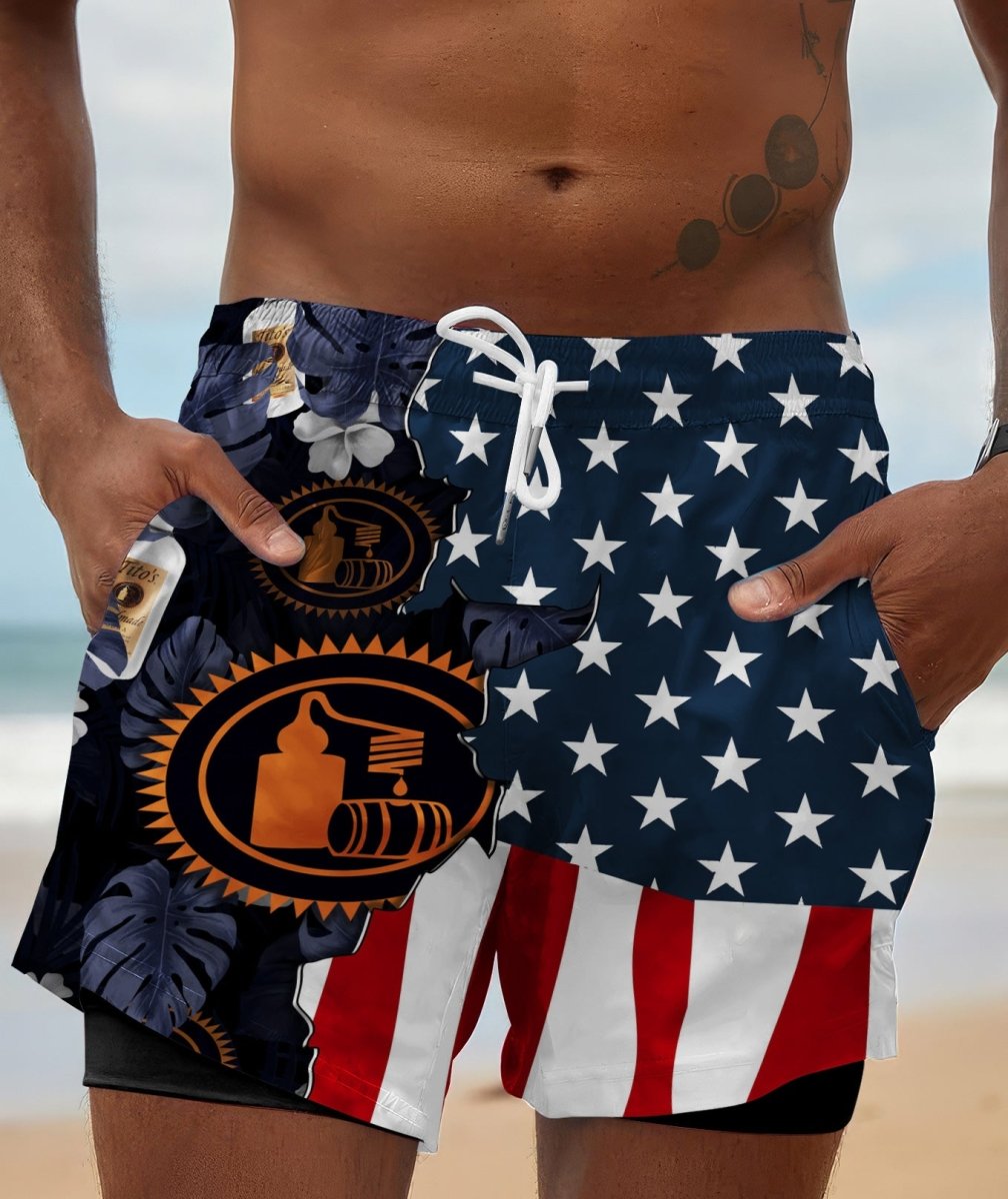 Tropical America Tito's Compression Liner Swim Trunks - Flexiquor.com