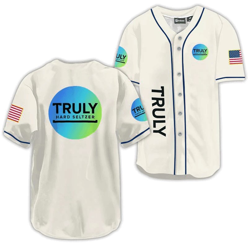 Truly Hard Seltzer USA Flag Baseball Jersey - Flexiquor.com