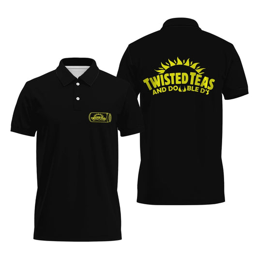 Twisted Tea And Doble D'S Polo Shirt - Flexiquor.com