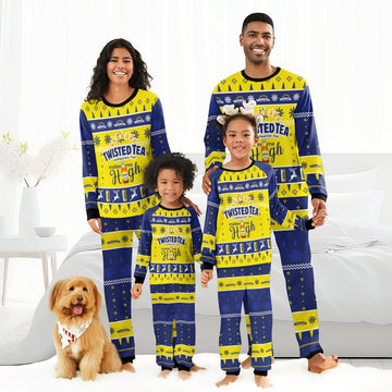 Twisted Tea Makes Me High Christmas Family Pajamas Set - Flexiquor.com