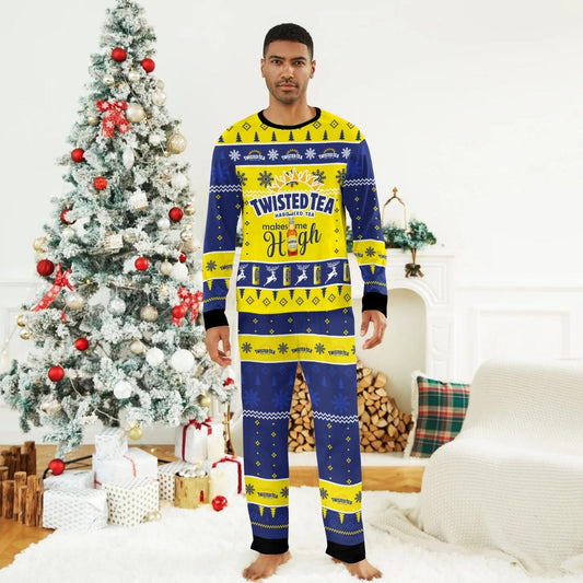 Twisted Tea Makes Me High Christmas Family Pajamas Set - Flexiquor.com