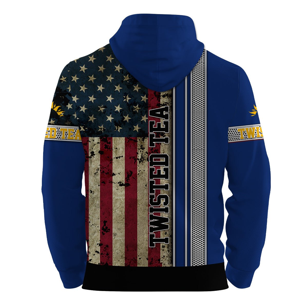 Twisted Tea Stainless Steel American Flag Hoodie & Zip Hoodie - Flexiquor.com