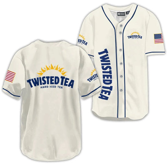 Twisted Tea USA Flag Baseball Jersey - Flexiquor.com