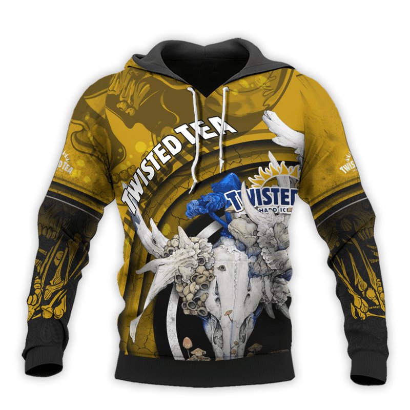 Personalized Twisted Tea Deer Skull With Mushrooms Hoodie & Zip Hoodie - Flexiquor.com