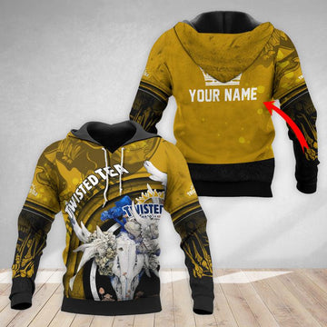 Personalized Twisted Tea Deer Skull With Mushrooms Hoodie & Zip Hoodie - Flexiquor.com