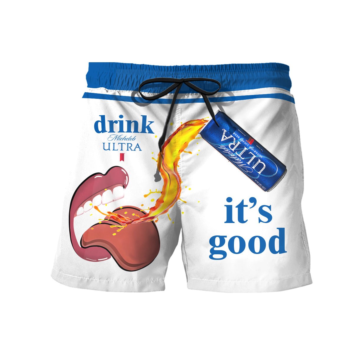 Let's Drink Michelob Ultra Swim Trunks - Flexiquor.com