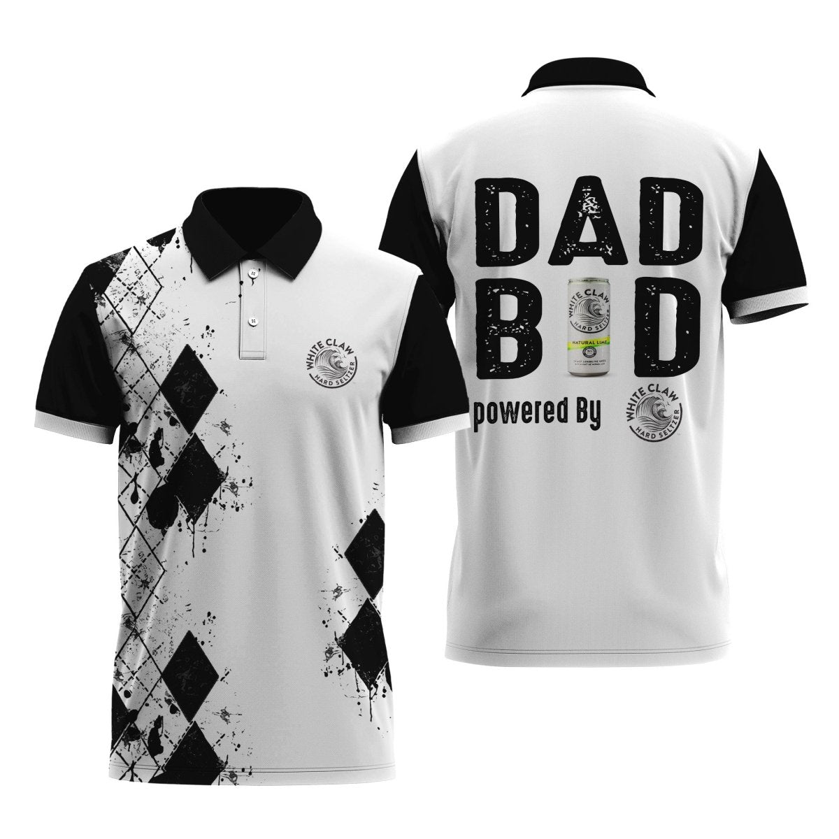 White Claw Diamond Dad Polo Shirt - Flexiquor.com