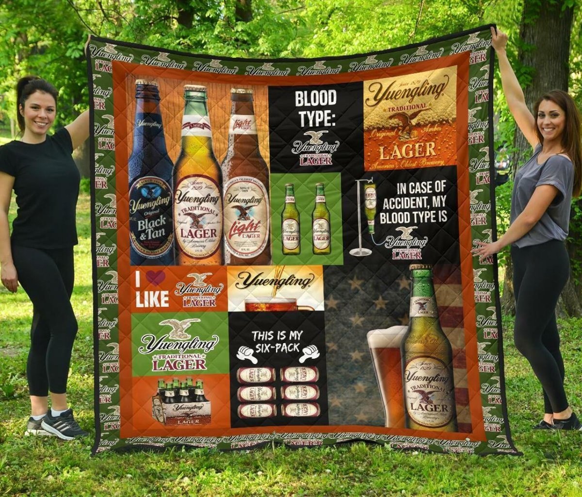 Yuengling Blood Type Flannel Blanket - Flexiquor.com