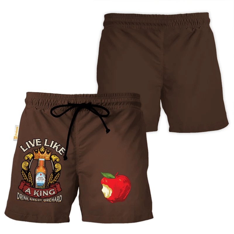 Angry Orchard Brown Basic Swim Trunks - Flexiquor.com