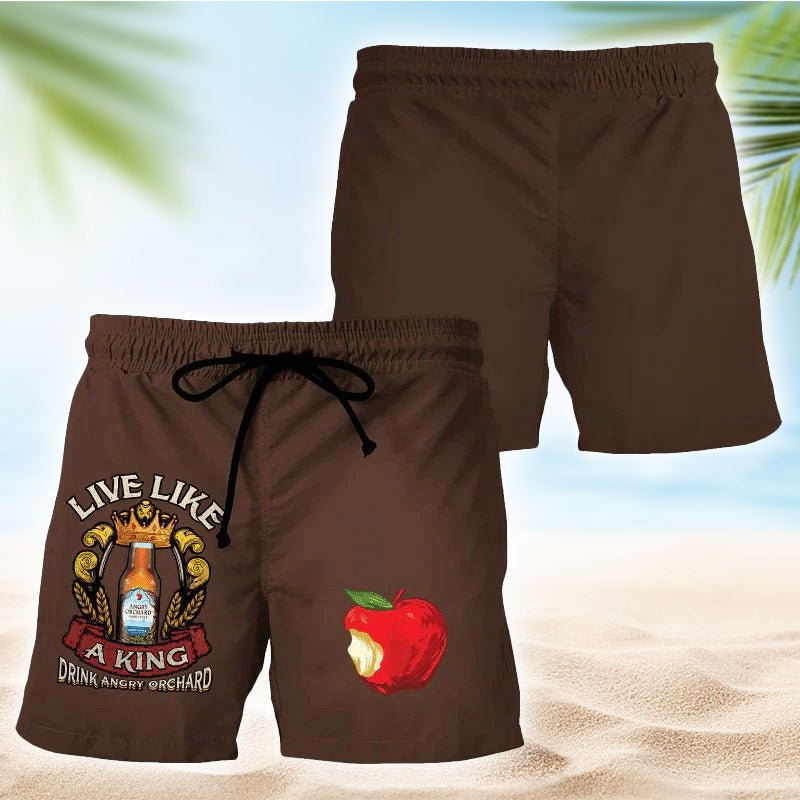 Angry Orchard Brown Basic Swim Trunks - Flexiquor.com