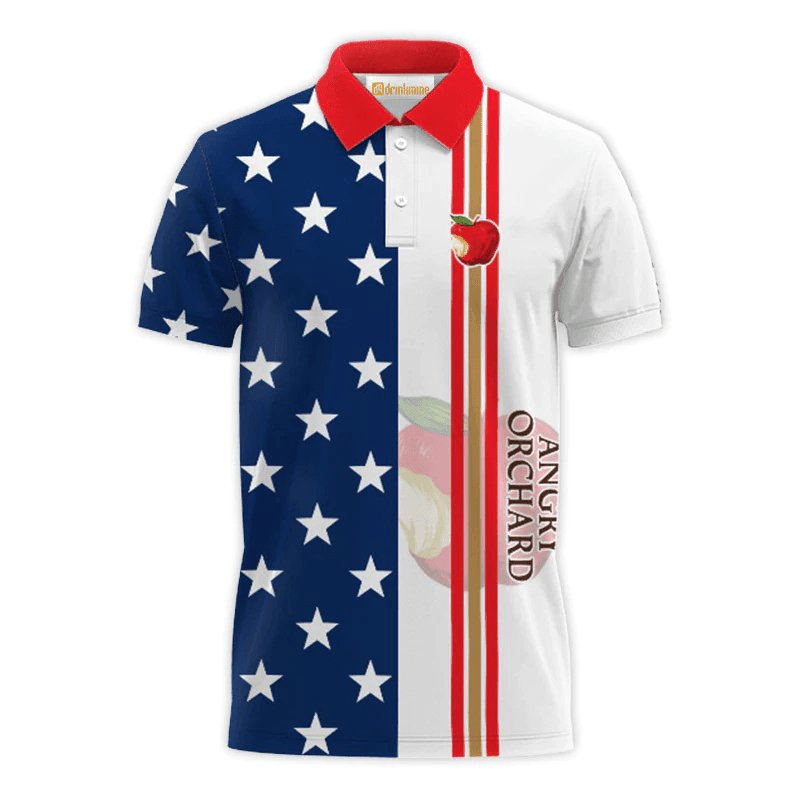 Angry Orchard Fourth Of July Polo Shirt - Flexiquor.com