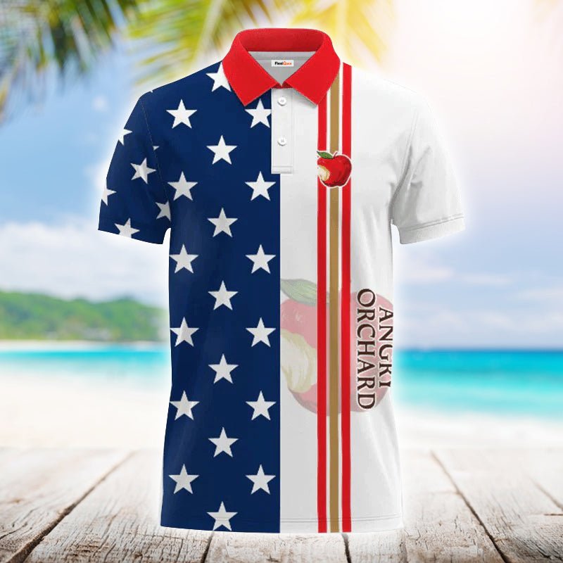 Angry Orchard Fourth Of July Polo Shirt - Flexiquor.com