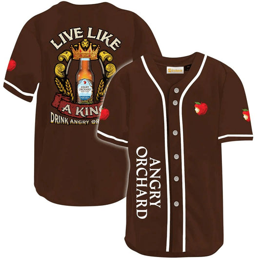 Angry Orchard Live Like A King Baseball Jersey - Flexiquor.com