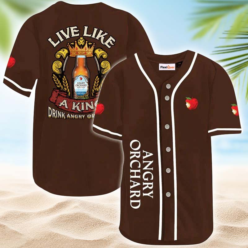 Angry Orchard Live Like A King Baseball Jersey - Flexiquor.com