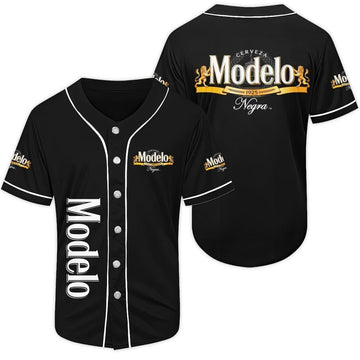 Black Modelo Negra Beer Baseball Jersey - Flexiquor.com