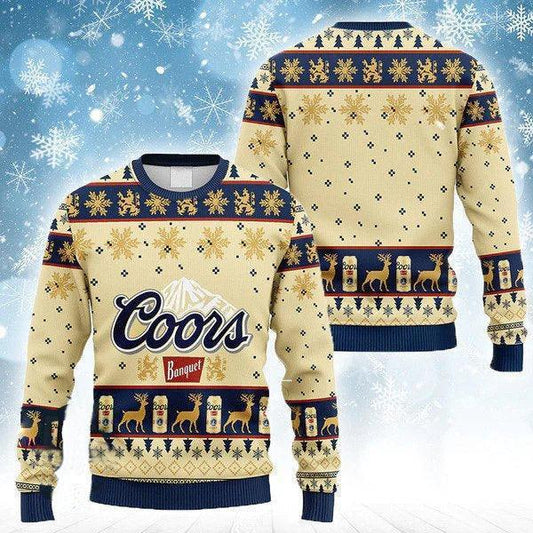 Breezy Coors Banquet Christmas Ugly Sweater