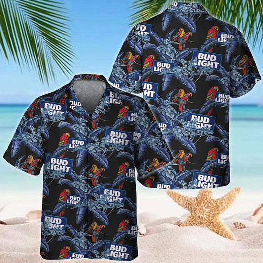 Bud Light Dilly Dilly Parrot Hawaiian Shirt