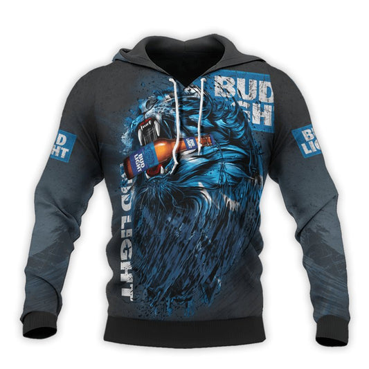 The Roaring Lion Bud Light Pullover & Zip Hoodie - Flexiquor.com