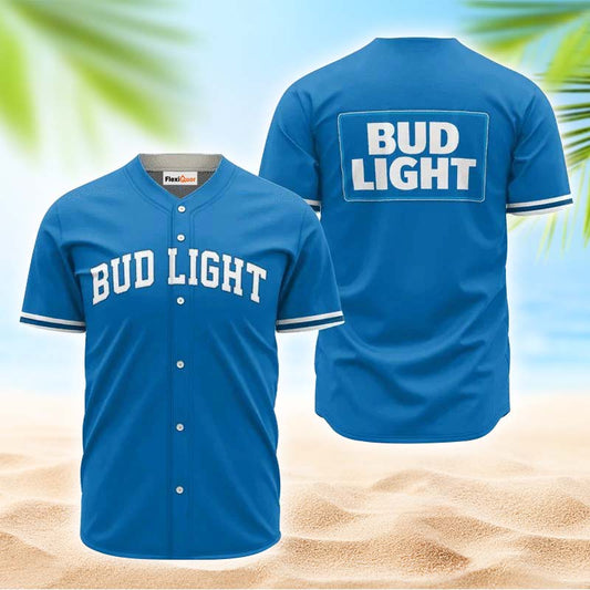 Bud Light Blue Basic Jersey Shirt - Flexiquor.com