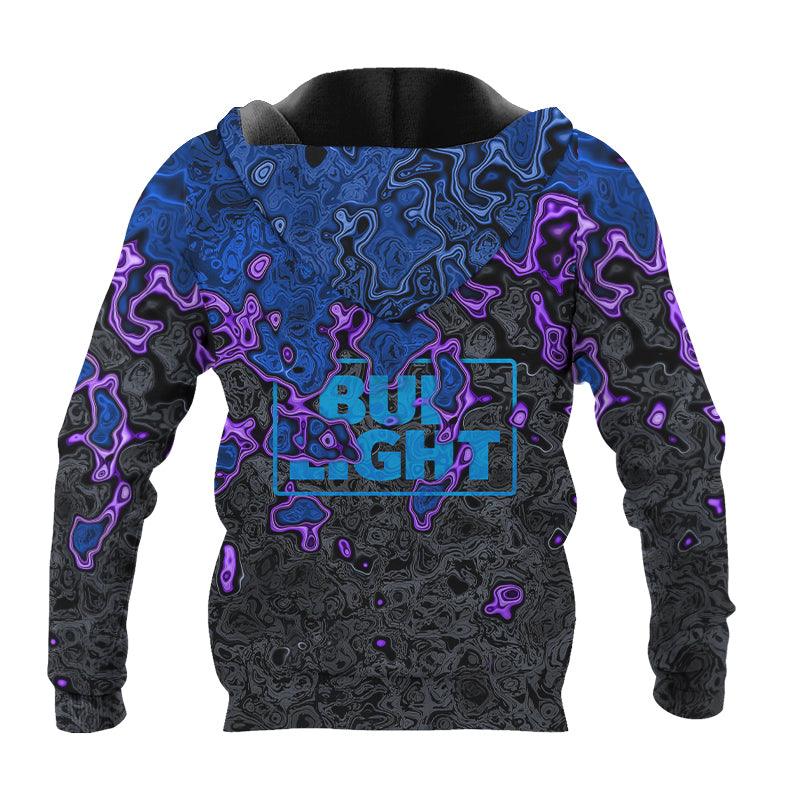 Holographic Colorful Bud Light Hoodie & Zip Hoodie